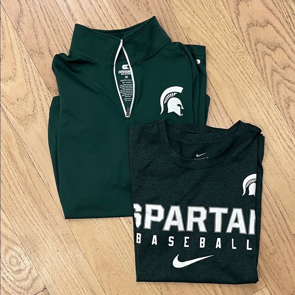 Bundle! Nike Green Spartan MSU Apparel Set